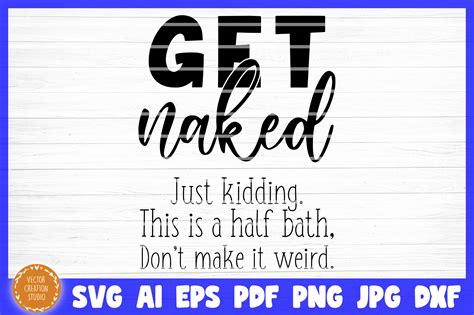 Download Free Get Naked Bathroom SVG Cut File Cameo